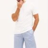 Boys Toys Pyjama Shorts 1 Boys Toys Pyjama Shorts -Fashion Pajama Shop mens pyjama shorts blue stripe