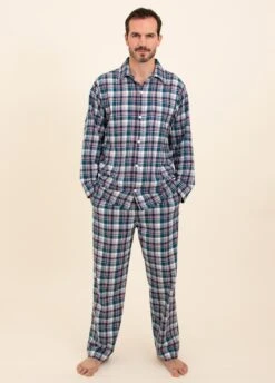 Seaton Check Pyjamas 11 Seaton Check Pyjamas -Fashion Pajama Shop mens quality brushed cotton pyjamas sc2