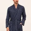 Fleet Street Dressing Gown 2 Fleet Street Dressing Gown -Fashion Pajama Shop mens quality cotton dressing gown