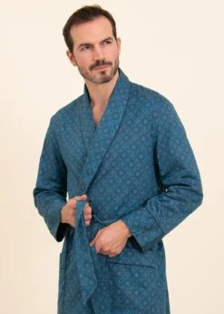 Deep Rhapsody Dressing Gown -Fashion Pajama Shop mens quality cotton dressing gown dr2