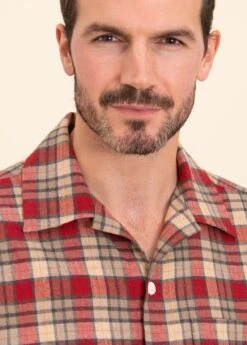 Jam Sandwich Organic Pyjamas -Fashion Pajama Shop mens red brushed cotton pjs js2