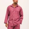Red Admiral Pyjamas -Fashion Pajama Shop mens red egyptian cotton pyjamas