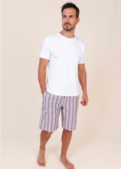 Southsea Stripe Tencel Pyjama Shorts