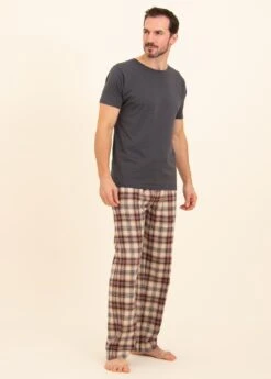 Blakeney Check PJ Trousers -Fashion Pajama Shop mens warm brushed cotton pj bottoms bc2