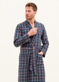 Fashion Pajama Shop 14 Tobermory Check Wool Blend Dressing Gown