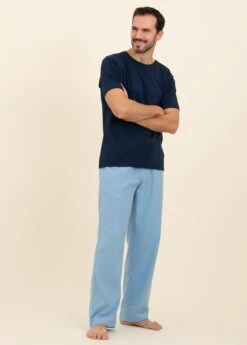 Skye Blue Pyjama Bottoms -Fashion Pajama Shop mens warm pyjama bottoms sb