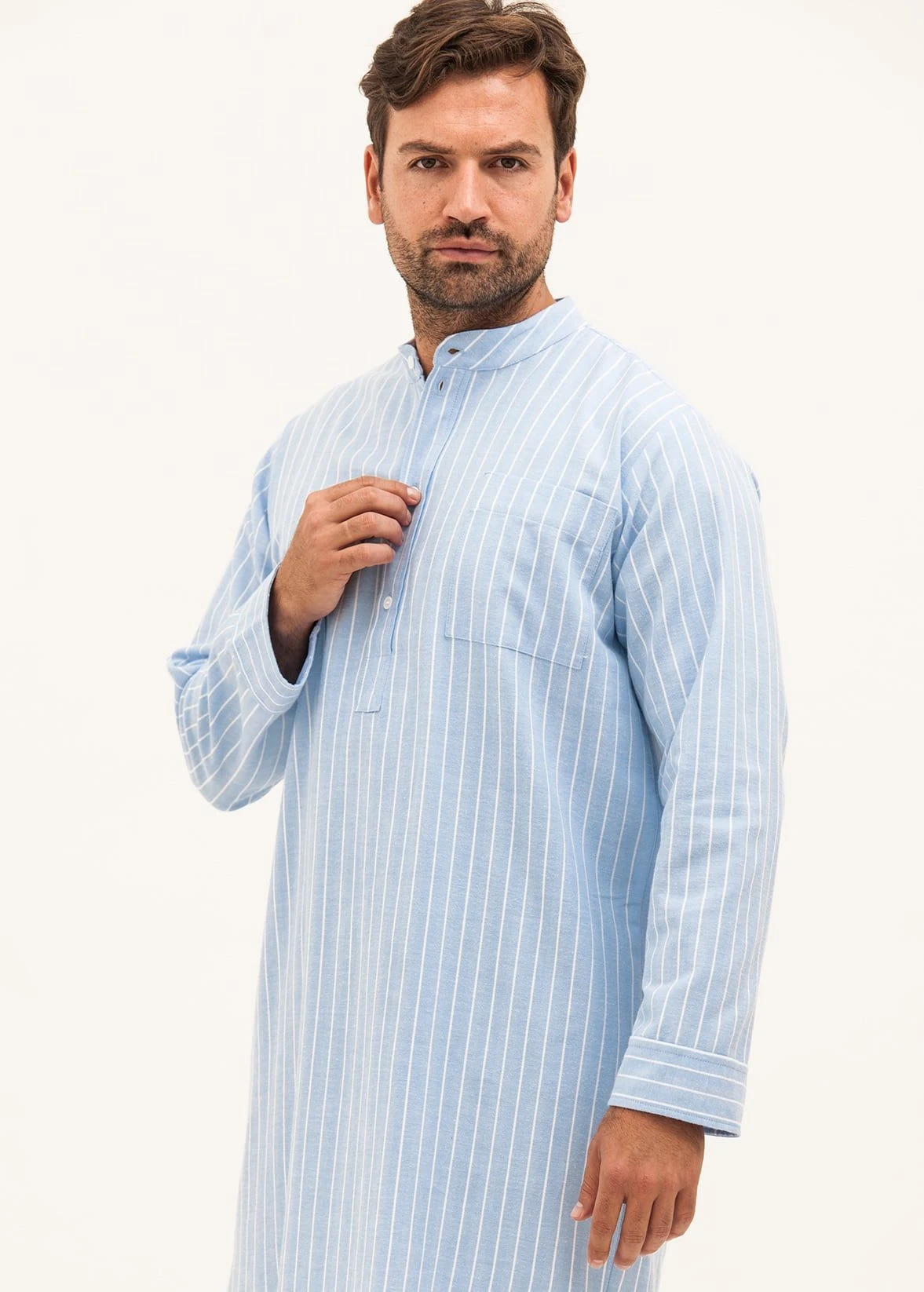 Alvie Blue Stripe Nightshirt 4 Alvie Blue Stripe Nightshirt - Image 2