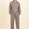 Appletree Check Wool Blend Pyjamas -Fashion Pajama Shop mens wool blend pyjamas ac2
