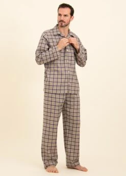 Appletree Check Wool Blend Pyjamas -Fashion Pajama Shop mens wool pyjamas ac2