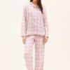 Ludlow Check Pyjamas -Fashion Pajama Shop pink check brushed cotton pyjamas lc