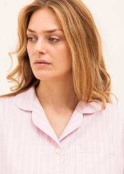 Alvie Pink Stripe Pyjamas 14 Alvie Pink Stripe Pyjamas -Fashion Pajama Shop pink piped pyjamas ap