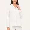 Pearl White Pyjamas -Fashion Pajama Shop premium white cotton pyjamas