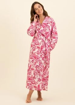 Fantasia Dressing Gown -Fashion Pajama Shop pretty cotton dressing gown f2