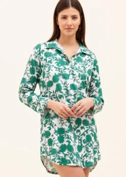 Calypso Nightshirt -Fashion Pajama Shop pretty cotton nightshirt c