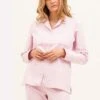 Alvie Pink Stripe Pyjamas -Fashion Pajama Shop quality british made pyjamas ap