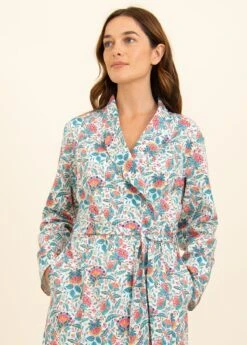 Aurora Dressing Gown -Fashion Pajama Shop quality cotton dressing gown a