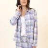 Luskentyre Check Wool Blend Pyjamas -Fashion Pajama Shop quality wool pyjamas lc3