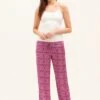 Seville Pink Silk Pyjama Bottoms -Fashion Pajama Shop tall silk pjs sp