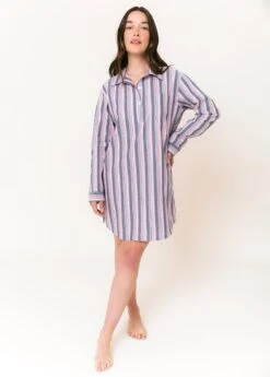 Fashion Pajama Shop 40 Southsea Stripe Tencel Nightshirt