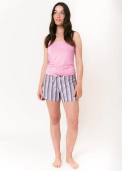 Southsea Stripe Tencel PJ Shorts -Fashion Pajama Shop tencel pyjama shorts ss