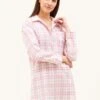 Ludlow Check Nightshirt -Fashion Pajama Shop uk made nightshirt lc