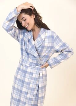 Luskentyre Check Wool Blend Dressing Gown