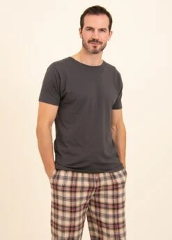 Blakeney Check PJ Trousers -Fashion Pajama Shop warm brushed cotton pj bottoms bc2