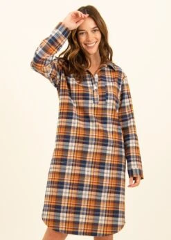 Fashion Pajama Shop -Fashion Pajama Shop womens organic brushed cotton nightshirt fo2