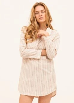 Blush Pink Stripe Nightshirt