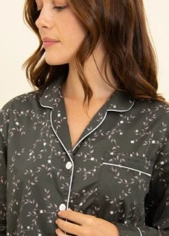 Cascade Pyjamas -Fashion Pajama Shop womens pretty cotton sateen pyjmas cas