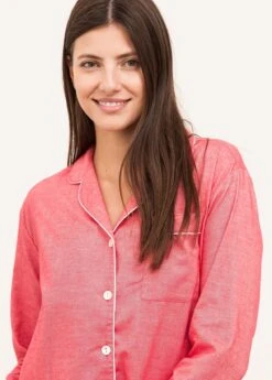 Strawberry Crush Red Pyjamas -Fashion Pajama Shop womens red pyjamas 1