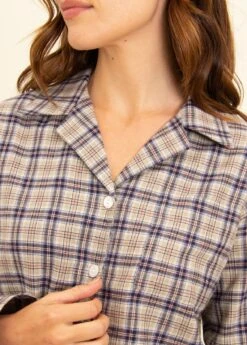 Appletree Check Wool Blend Pyjamas -Fashion Pajama Shop womens warm wool pyjamas ac