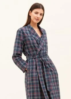 Tobermory Check Wool Blend Dressing Gown
