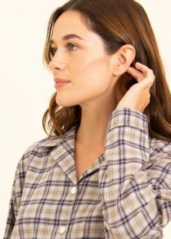 Appletree Check Wool Blend Pyjamas -Fashion Pajama Shop womens wool check pyjamas ac