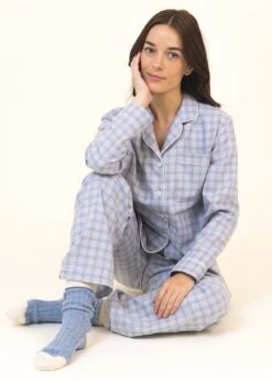 Sandwood Check Wool Blend Pyjamas